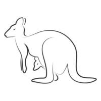 kangaroo vector illustration design