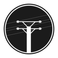 power pole logo vector