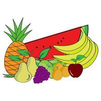 fruits logo vector illustration