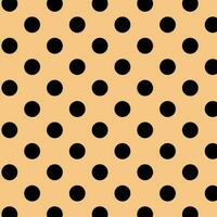 abstract seamless black polka dot pattern illustration. vector