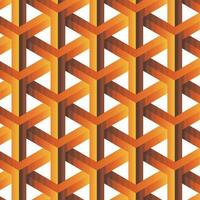 abstract geometric 3d hexagonal pattern art. vector