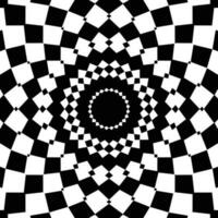 abstract isometric black flower pattern vector illustration.