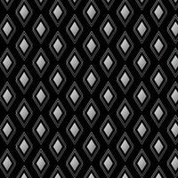 abstract black white gradient rhombus pattern art with black bg. vector