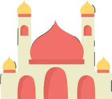 Mosque icon. Flat illustration of mosque vector icon for web design. Islamic vector illustration