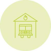 Fire Station Vector Icon