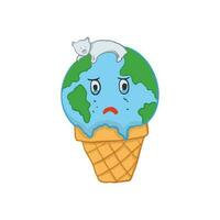 Global Warming Effect Illustration vector