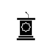 Pulpit icon. solid icon vector