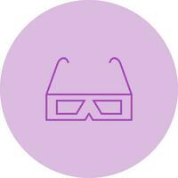3D glasses Vector Icon