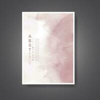 Cover template with watercolor background. Design for your cover, date, postcard, banner, logo. vector