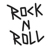 rock norte rodar tipografía ,bien para gráfico diseño recursos, carteles, pancartas, impresiones, adhesivos, panfletos, y más. vector