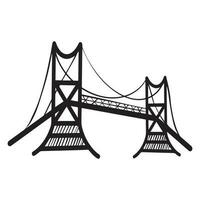 puente línea Arte ,bien para gráfico diseño recursos, carteles, huellas dactilares, logotipos, pancartas, panfletos, libros cubrir, y más. vector