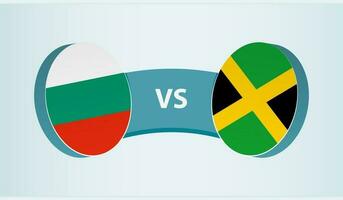 Bulgaria versus Jamaica, team sports competition concept. vector