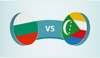 Bulgaria versus Comoros, team sports competition concept. vector