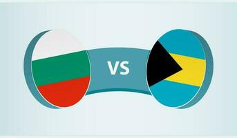 Bulgaria versus The Bahamas, team sports competition concept. vector