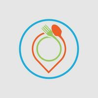 Food Point Logo designs concept vector, Restaurant logo designs template illustration vector