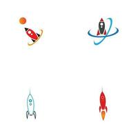 Rocket logo design Stock Vector, rocket logo design illustration vector