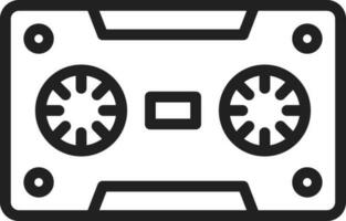 Cassette icon vector image. Suitable for mobile apps, web apps and print media.