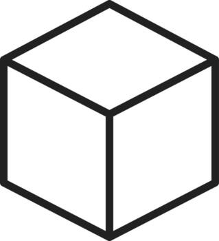 cubo icono vector imagen. adecuado para móvil aplicaciones, web aplicaciones y impresión medios de comunicación.