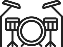 Drum Set icon vector image. Suitable for mobile apps, web apps and print media.