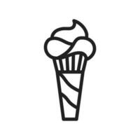 Icecream icon vector image. Suitable for mobile apps, web apps and print media.