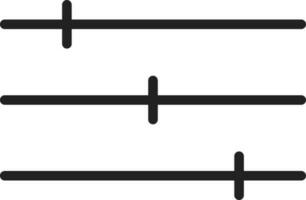 Level Slider icon vector image. Suitable for mobile apps, web apps and print media.