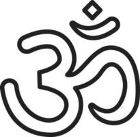 Om icon vector image. Suitable for mobile apps, web apps and print media.