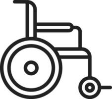 Manual Wheelchair icon vector image. Suitable for mobile apps, web apps and print media.