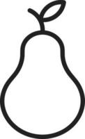 Pear icon vector image. Suitable for mobile apps, web apps and print media.