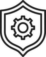 Security Settings icon vector image. Suitable for mobile apps, web apps and print media.