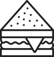 Sandwich icon vector image. Suitable for mobile apps, web apps and print media.