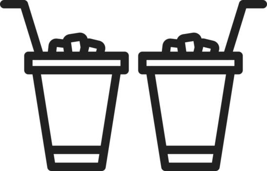 Drinks icon vector image. Suitable for mobile apps, web apps and print media.
