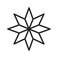 Eight-Pointed Star icon vector image. Suitable for mobile apps, web apps and print media.