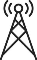Signals Tower icon vector image. Suitable for mobile apps, web apps and print media.