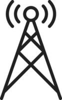 Signals Tower icon vector image. Suitable for mobile apps, web apps and print media.