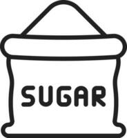 Sugar bag icon vector image. Suitable for mobile apps, web apps and print media.