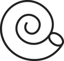 Spiral Shell icon vector image. Suitable for mobile apps, web apps and print media.