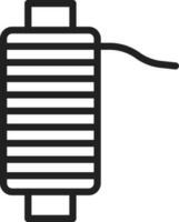 Thread icon vector image. Suitable for mobile apps, web apps and print media.