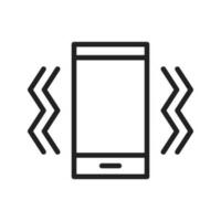 Vibration Mode icon vector image. Suitable for mobile apps, web apps and print media.