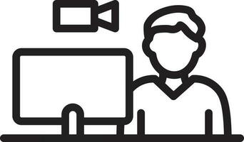 Video Call icon vector image. Suitable for mobile apps, web apps and print media.