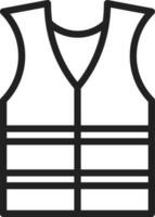 Vest icon vector image. Suitable for mobile apps, web apps and print media.