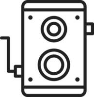 Old Camera icon vector image. Suitable for mobile apps, web apps and print media.