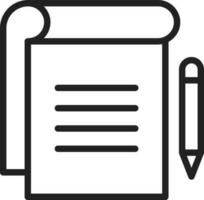 Taking Notes icon vector image. Suitable for mobile apps, web apps and print media.