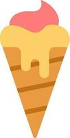 Icecream cone icon vector image. Suitable for mobile apps, web apps and print media.