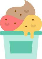 Ice Cream icon vector image. Suitable for mobile apps, web apps and print media.