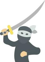 Kenjutsu icon vector image. Suitable for mobile apps, web apps and print media.