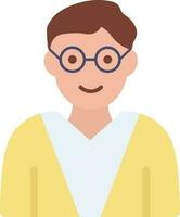 Male Professor icon vector image. Suitable for mobile apps, web apps and print media.