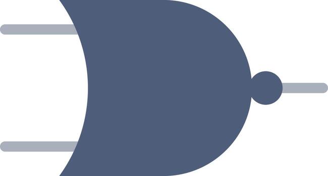 NOR Gate icon vector image. Suitable for mobile apps, web apps and print media.