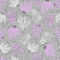Tropical leaves hand drawn seamless pattern. Botanical trendy design. Vector repeating design for fabric.