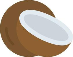 Coconut icon vector image. Suitable for mobile apps, web apps and print media.