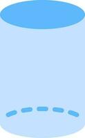 Cylinder icon vector image. Suitable for mobile apps, web apps and print media.